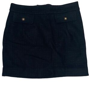Juicy Couture Clueless Black Wool Tweed Plaid School Mini Skirt Size 4